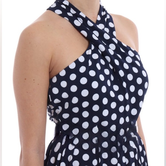 MICHAEL KORS Stretch viscose belt detailed Dress | Polka Dot Pattern Size:XS - Picture 5 of 16